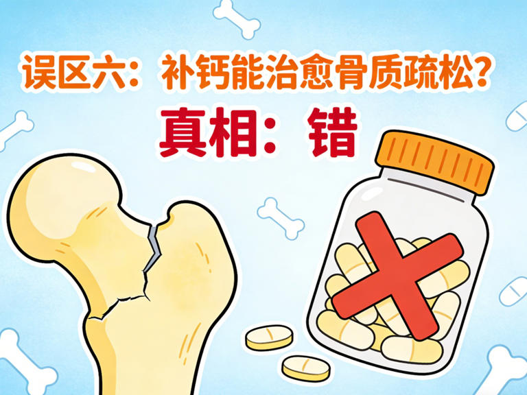 补钙能治愈骨质疏松? 这些补钙误区你中招了几个