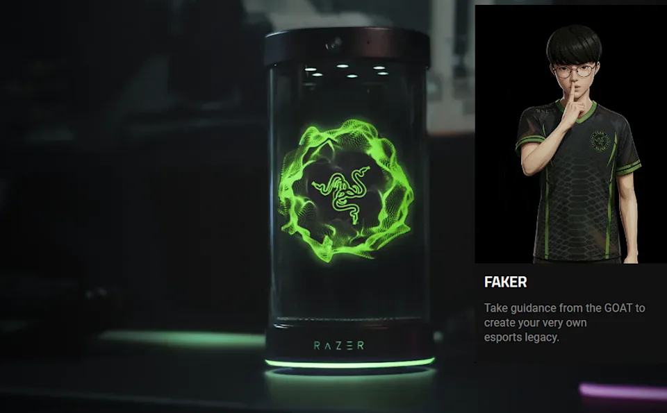 Razer 发布AI伙伴“Project AVA” Faker当虚拟教练