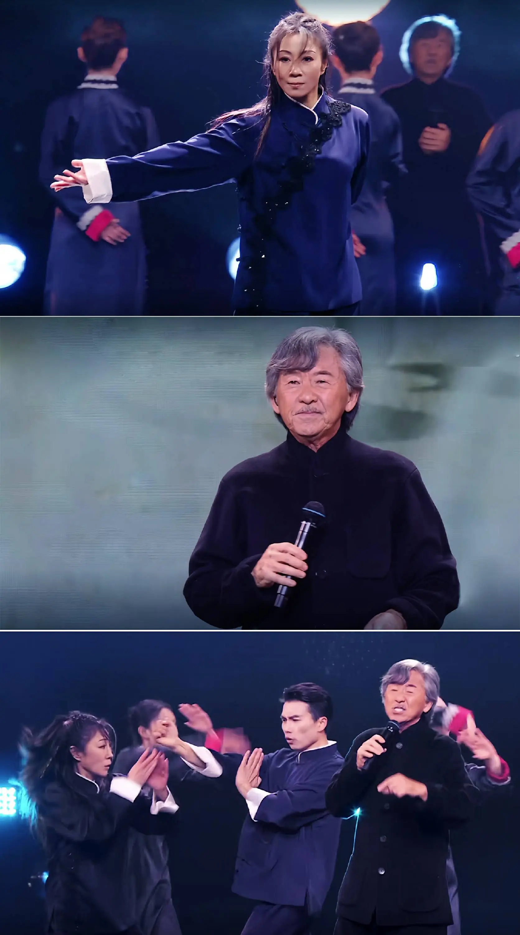 跨年夜武侠风拉满!周小飞林子祥共创《咏春》舞台名场面