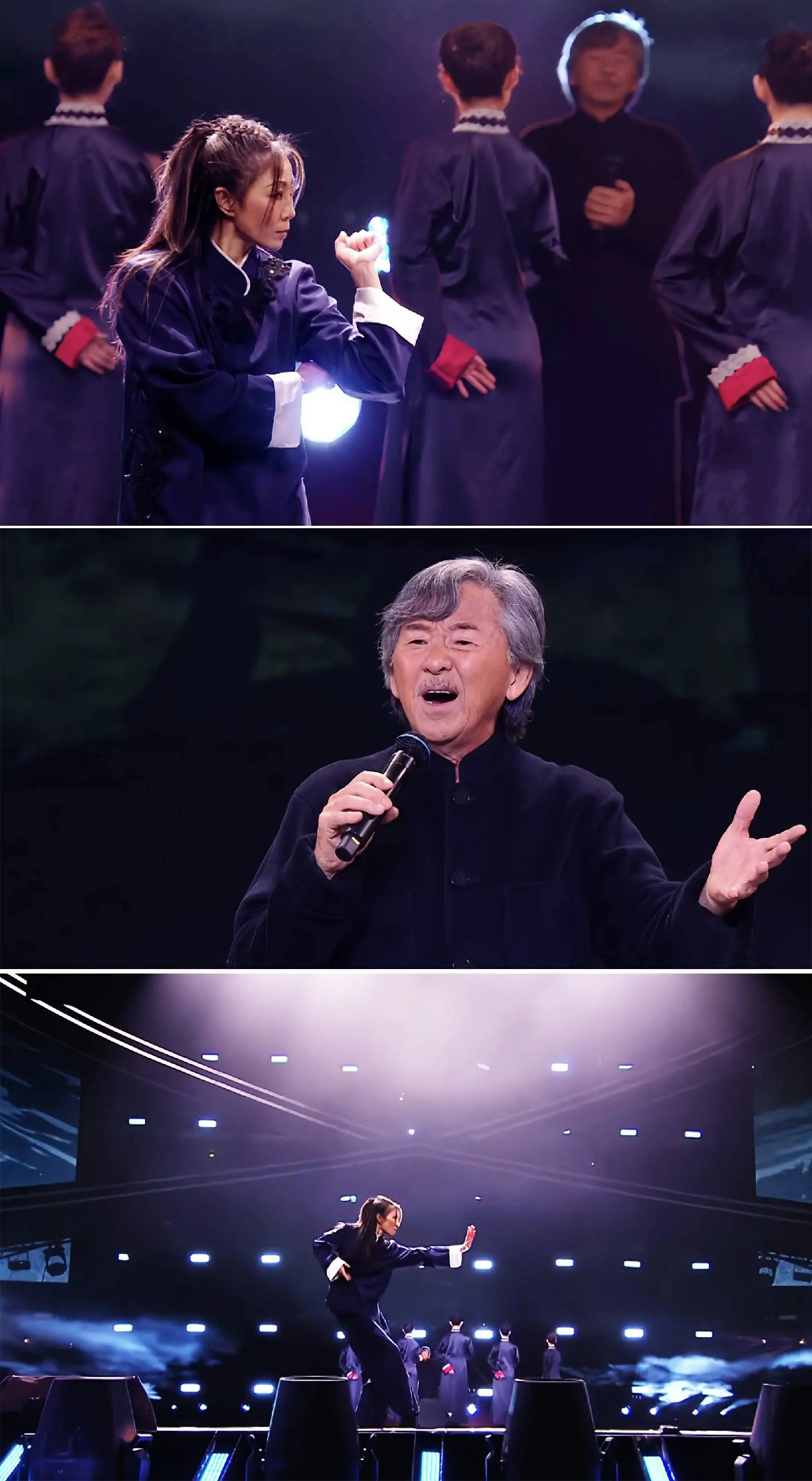 跨年夜武侠风拉满!周小飞林子祥共创《咏春》舞台名场面