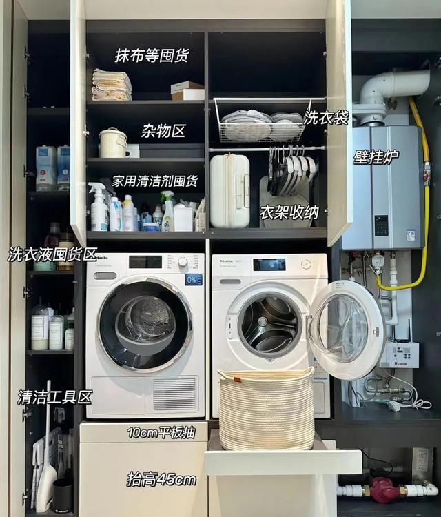 不要洗衣机放阳台，5㎡客卫改家政间，被邻居强行参观