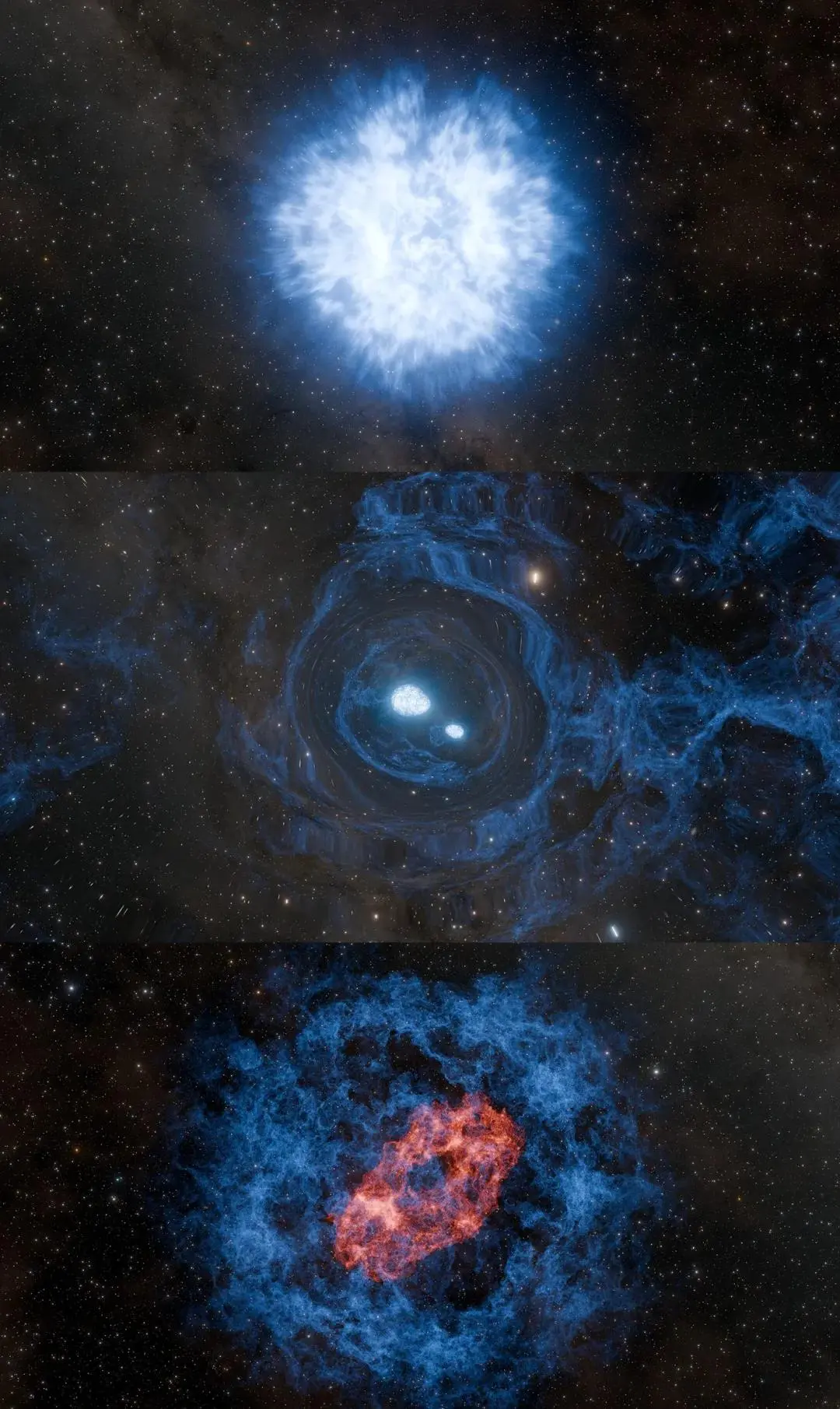 死星体内孵化双胞胎?超新星瞬间变千新星，宇宙最强造物主现身