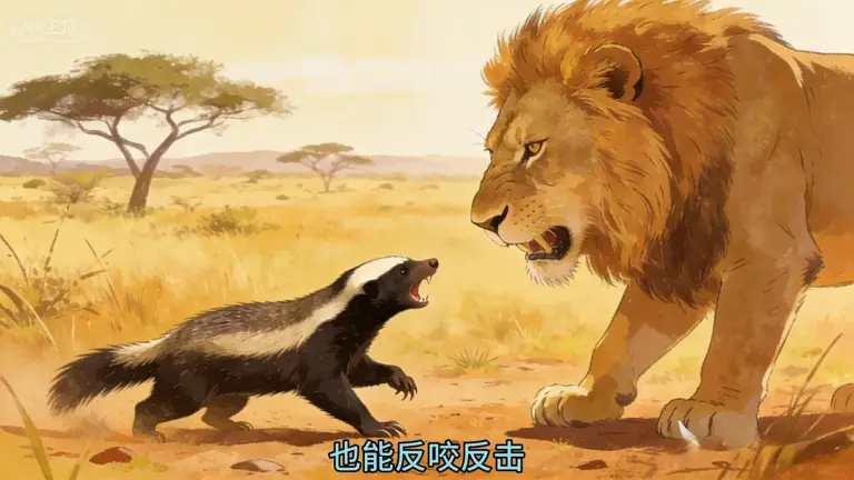 “平头哥”蜜獾：自然界的无畏行者