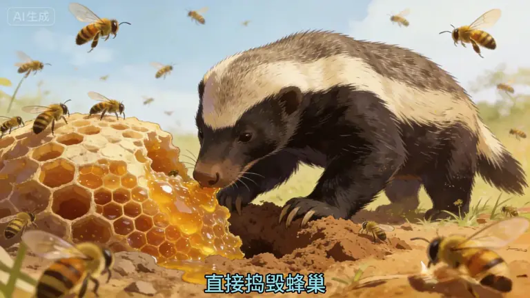 “平头哥”蜜獾：自然界的无畏行者