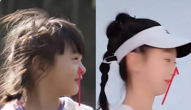 17岁森碟与母亲拍簪花合照，下巴后缩矫正好了，亭亭玉立越发漂亮