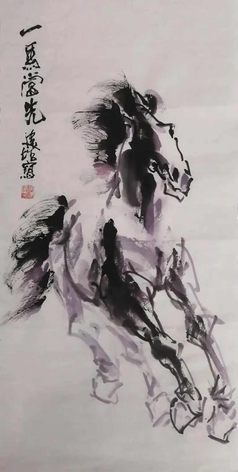 马年写马“离形得似”：评黄建培“写意马画”