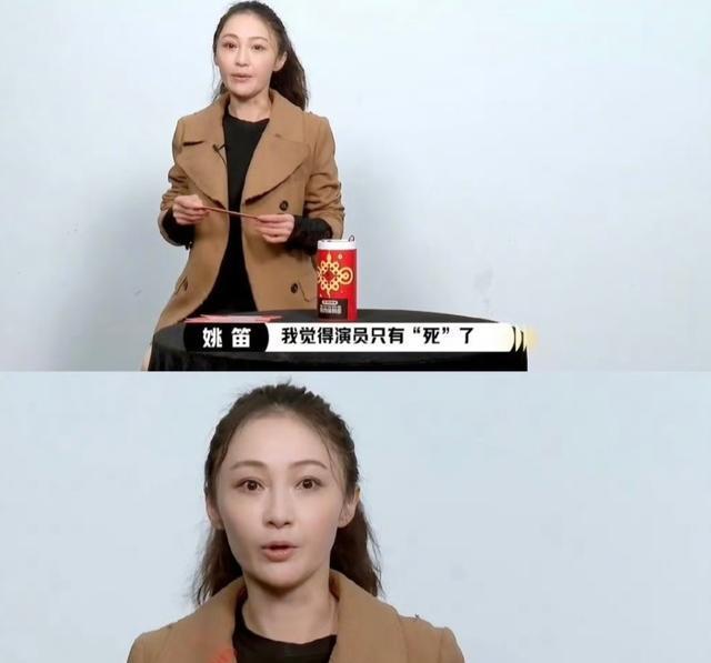 姚笛再次复出，脸又尖了不少，脸上的哀愁消失了，整个人变化很大