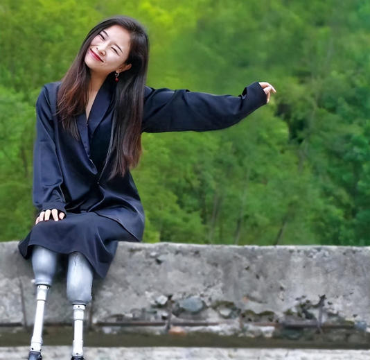 40岁无腿廖智现状：赴美产四胎女儿，被美籍丈夫宠成公主