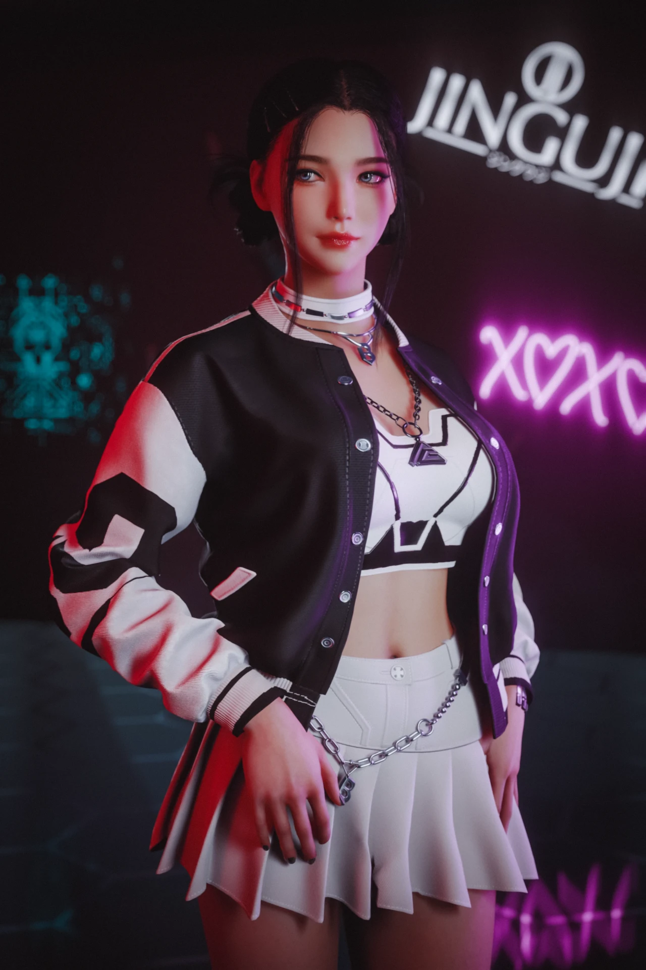 赛博朋克2077甜妹高腰A字裙 Valby 套装mods + 安装教程