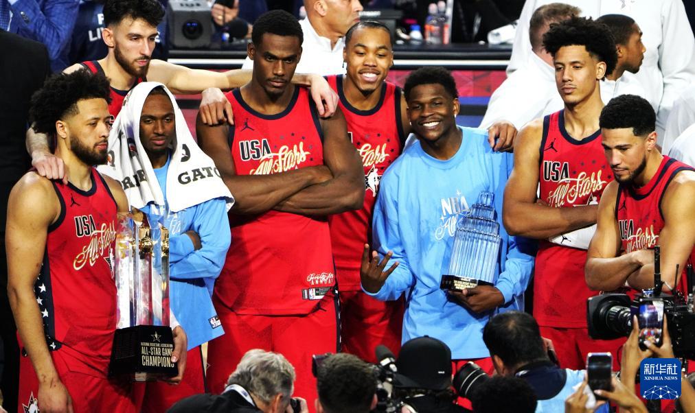 篮球——NBA全明星正赛：美国星队夺冠