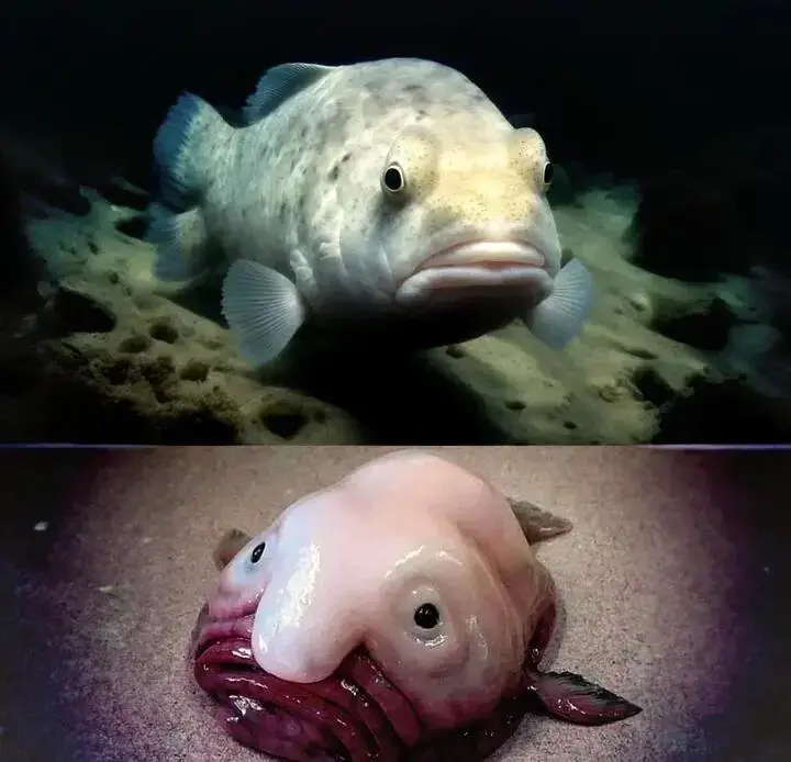 智利海沟捕获“鬼鱼”，通体半透明没长鳞片，上岸身体就迅速融化