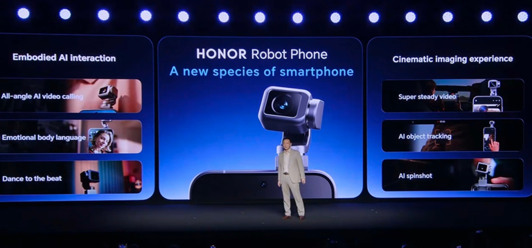 荣耀Robot Phone正式亮相 手机将有“大脑”和“手脚”？