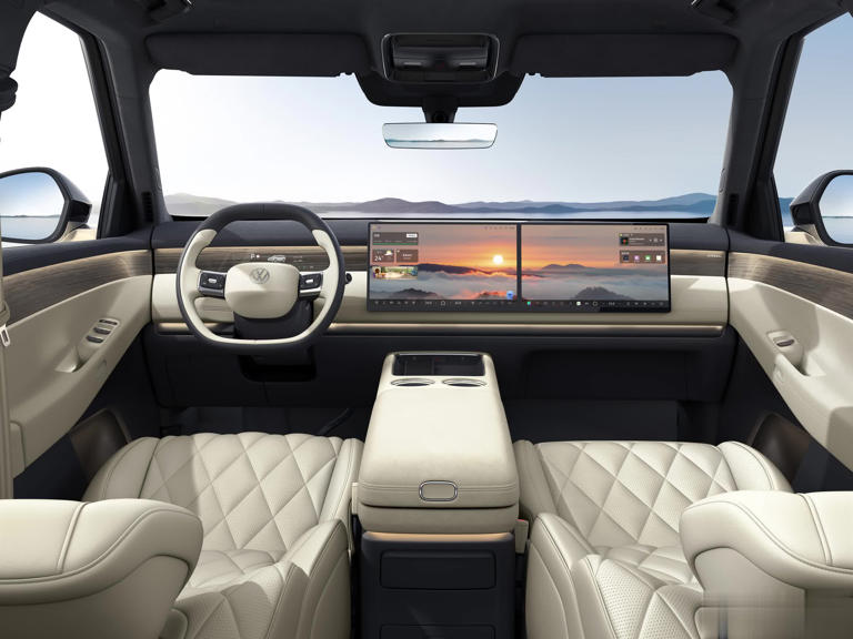 上汽大众ID. ERA 9X内饰官图发布，科技实用两不误