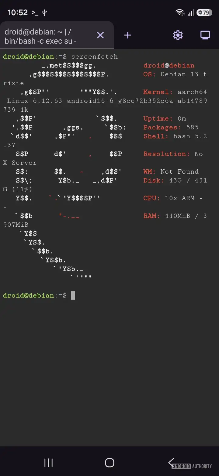 三星 Galaxy S26 Ultra 手机确认不支持安卓原生 Linux 终端