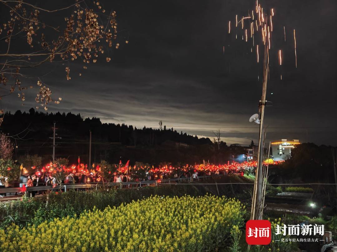 数万盏灯火漫过田埂，这是属于四川西充最热闹的非遗之夜｜图集