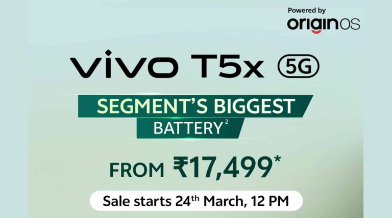 vivo T5x正式发布 配天玑7400 Turbo+7200mAh大电池