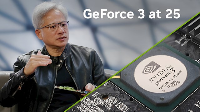 当年让A卡的天塌了!黄仁勋庆祝GeForce 3显卡发布25周年：它开启了GPU的一切