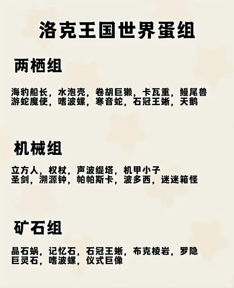 洛克王国原来还可以生蛋的?!（附蛋组图）