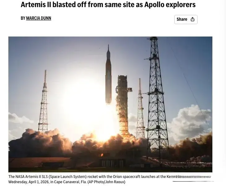 美国载人绕月飞行火箭发射升空51分钟后，宇航员一度与地面失联，厕所系统也出现问题，宇航员10天里或将用塑料袋解决上厕所问题