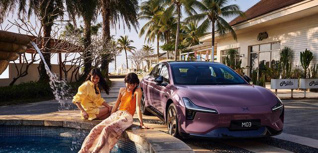 2026款小鹏MONA M03官图发布，新增罗兰紫和牛油果绿车色