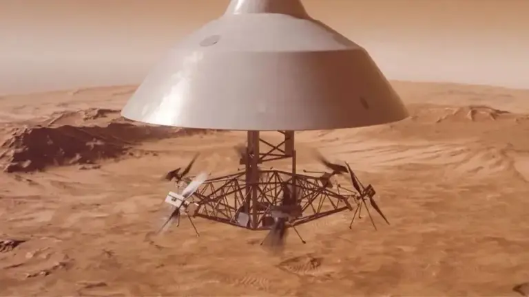 NASA宣布2028年发射首艘核动力星际飞船，“天坠”直升机群将远征火星