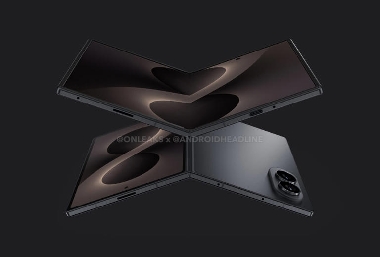 截击苹果iPhone Fold：三星 Galaxy Z Fold8 Wide 宽折叠手机曝光