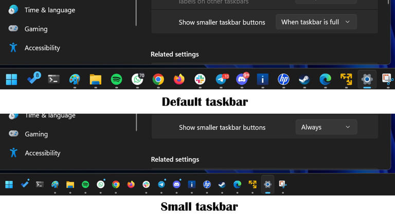微软确认 Win11 将引入 Win10 式紧凑型任务栏