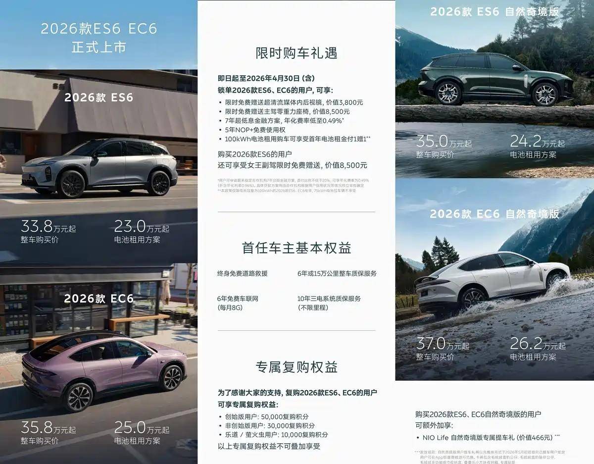 2026款蔚来ES6来了!堆料之外，它真正值得买的理由是什么?
