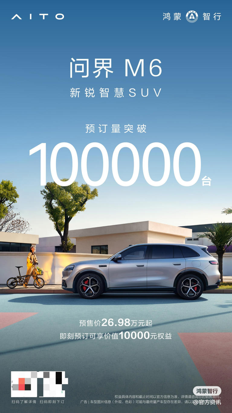 ���������ʽ� M6 Ԥ����ͻ�� 10 ��̨��Ԥ�� 26.98 ��Ԫ��