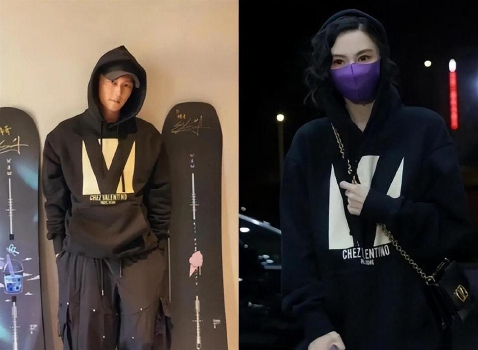 张柏芝谢霆锋疑复合？被扒多个情侣同款，同一酒店拍照，站位一样