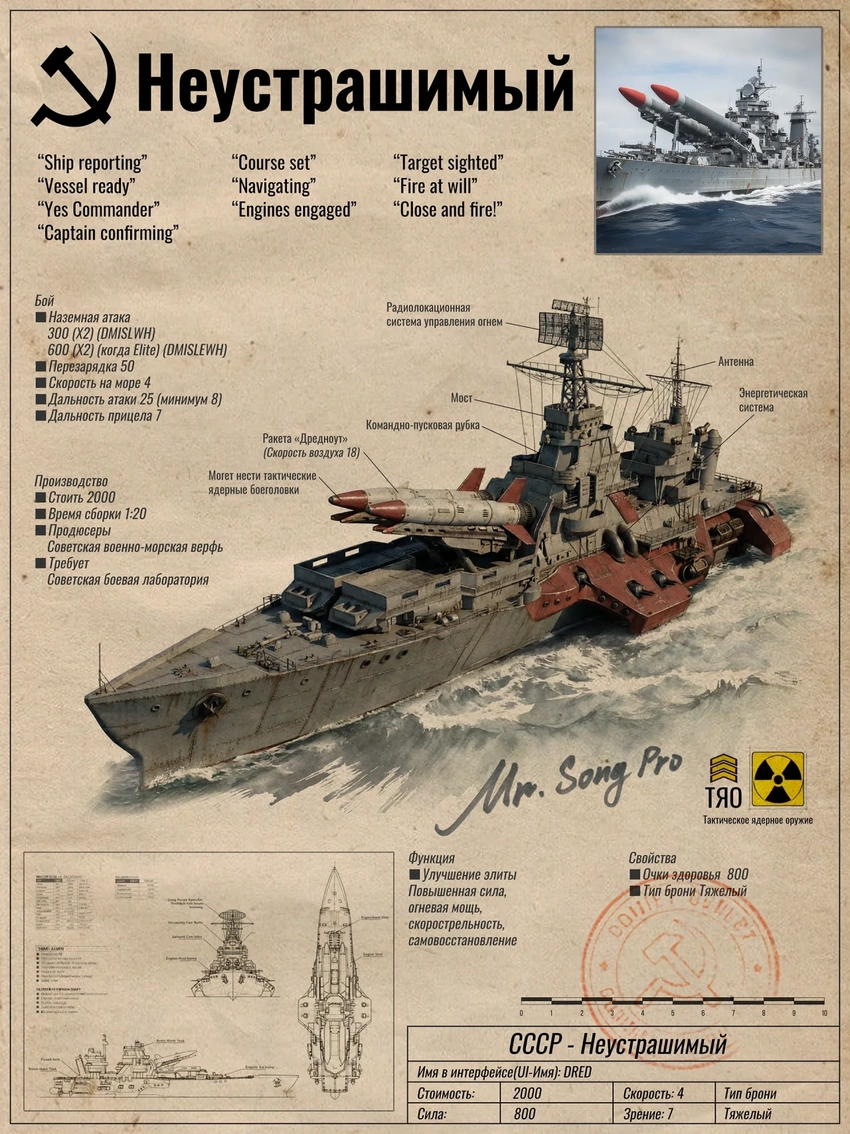 每日一个红警二单位介绍之无畏级战舰篇——我来，我见，我征服