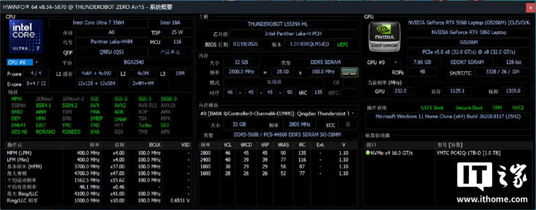 雷神ZERO Air 15游戏本体验：设计夯，性能狂，1.54kg和160W兼得