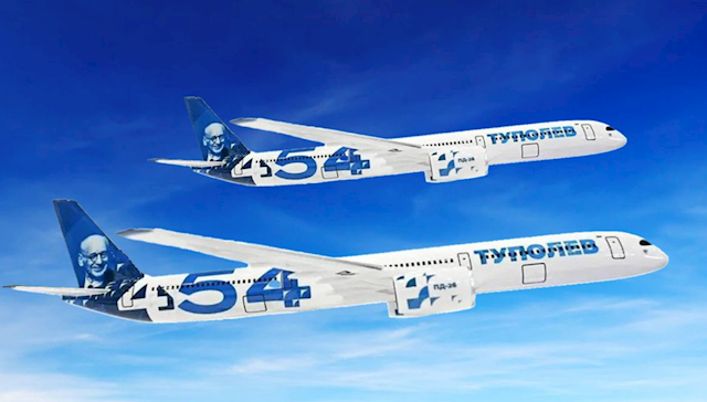 告别CR929 俄罗斯自研洲际飞机图-154亮相：对标波音787