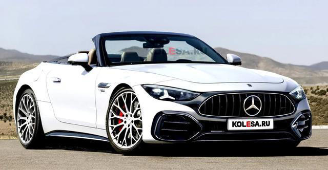 全新奔驰SL级渲染图曝光，入门升级3.0T直列六缸，取消2.0T四缸