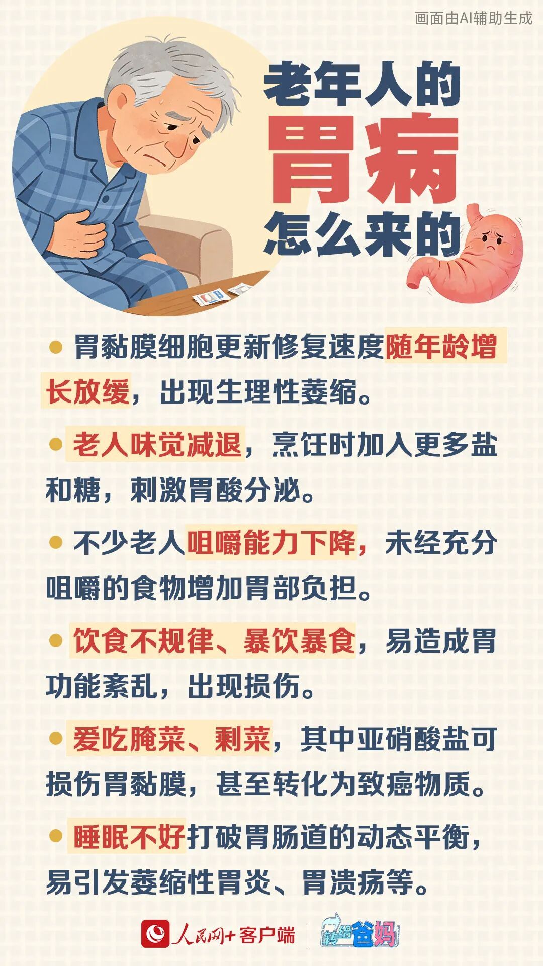 胃病癌变前，身体发出6个求救信号!