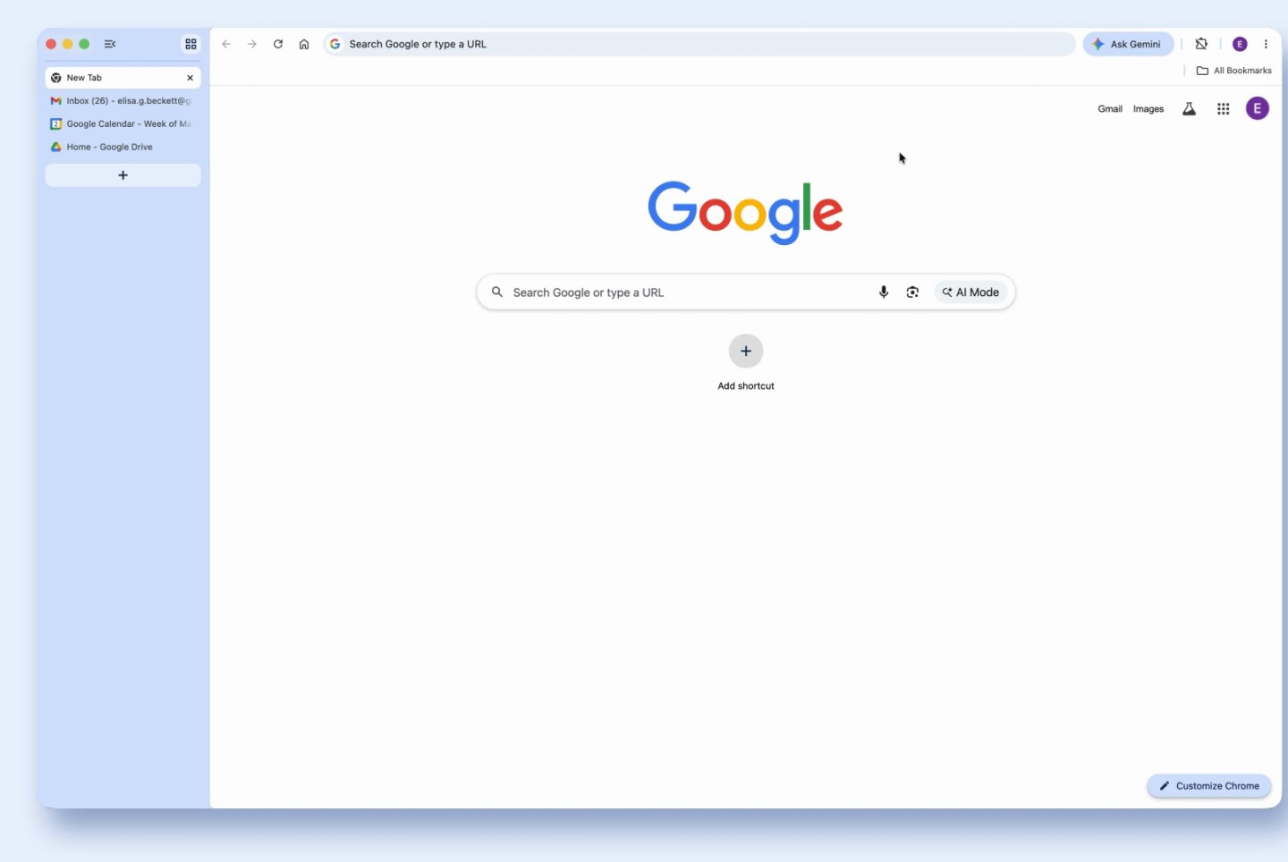 Google Chrome 推出竖排标签页与全新阅读模式
