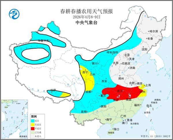 未来一周南方地区多降雨和强对流天气 春耕春播短暂受阻