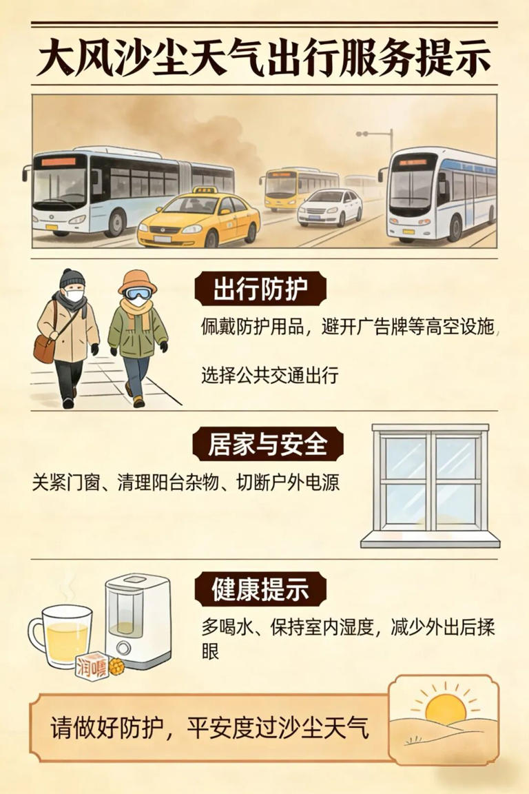 紧急预警!关门窗!戴口罩!24小时内影响呼和浩特大部!呼市人尽量减少外出