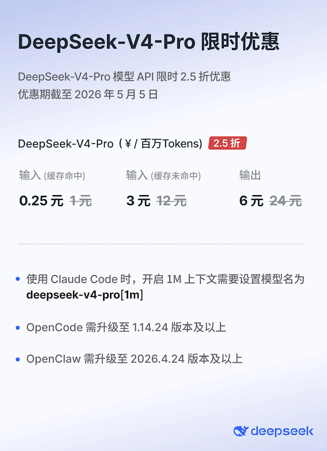 DeepSeek API输入缓存降价! 只有首发价格的1/10