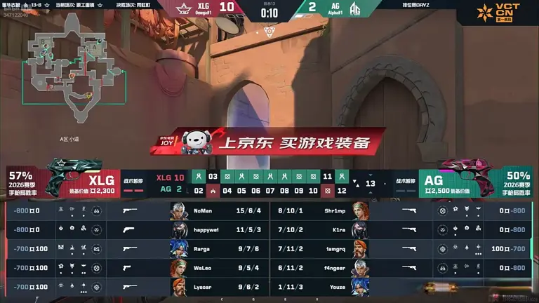 VCTCN：happywei绝境出击力挽狂澜，XLG 2-1战胜AG