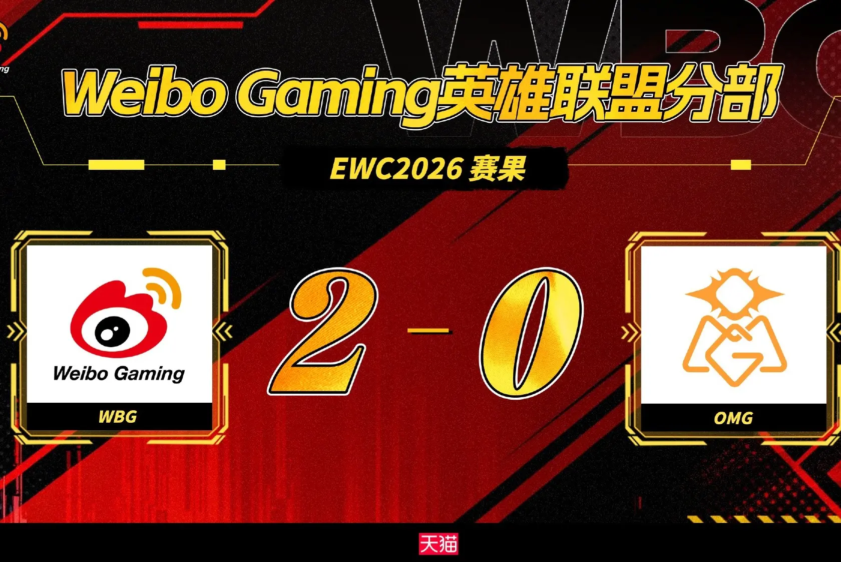 EWC电竞世界杯：LPL战队分级严重! WBG零封OMG