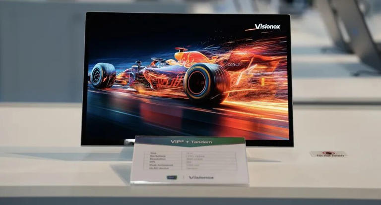 维信诺展示 ViP+Tandem 笔电 OLED 屏幕：Real RGB 条状子像素