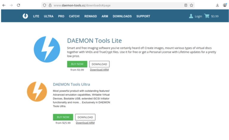 虚拟光驱软件 DAEMON Tools 官网遭黑客攻击，软件被调包为木马版