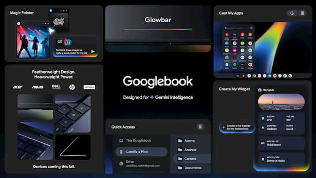 AI笔记本来了！Googlebook官宣：联想、惠普、华硕、宏碁集体跟进