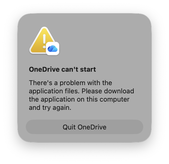 Mac版OneDrive更新后无法打开，微软推送新版本修复Bug