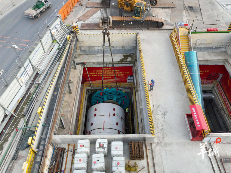 广州地铁在建线路进度更新! 八号线北延段再添两台盾构始发