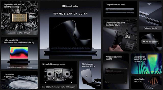 史上最强Surface来了：微软Surface Laptop Ultra正式发布 