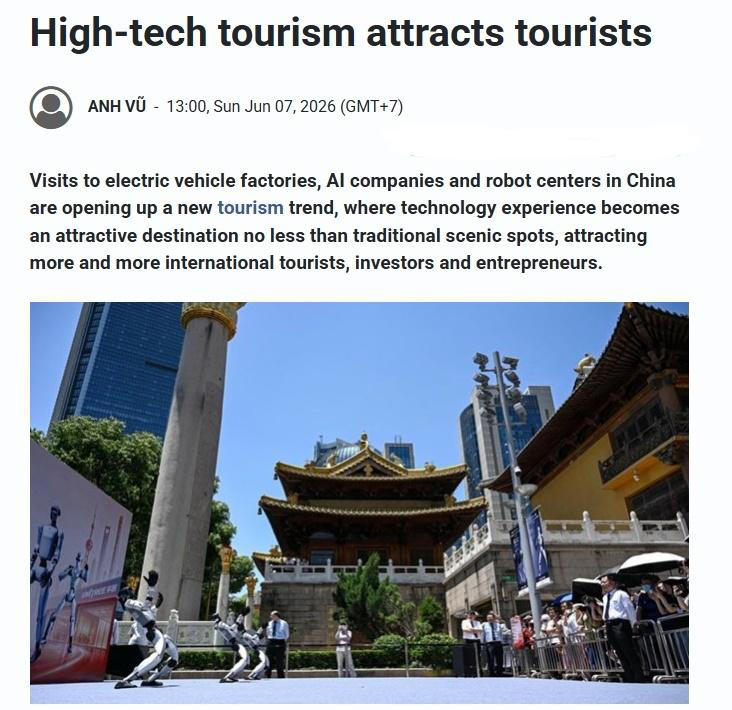 全球媒体聚焦|越南媒体：科技体验正成为外国游客来华新风尚