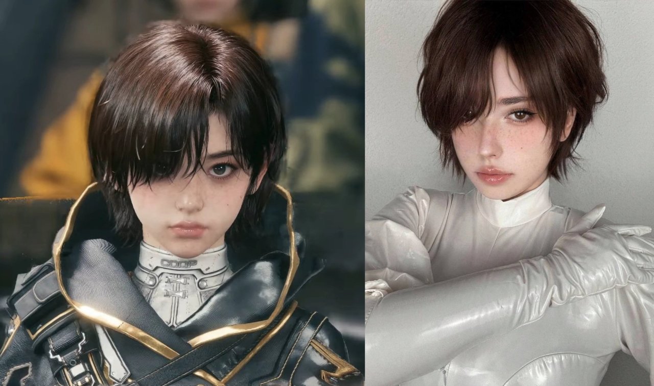 外网一coser仿妆《剑星2》女主Evie妆容，引发大量玩家玩梗!