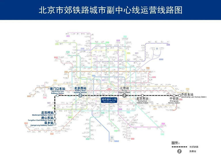 北京这条市郊铁路即将投运!途经三个区，比地铁更高效——